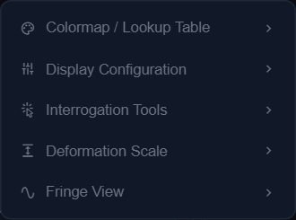 Right-click viewport context menu categories